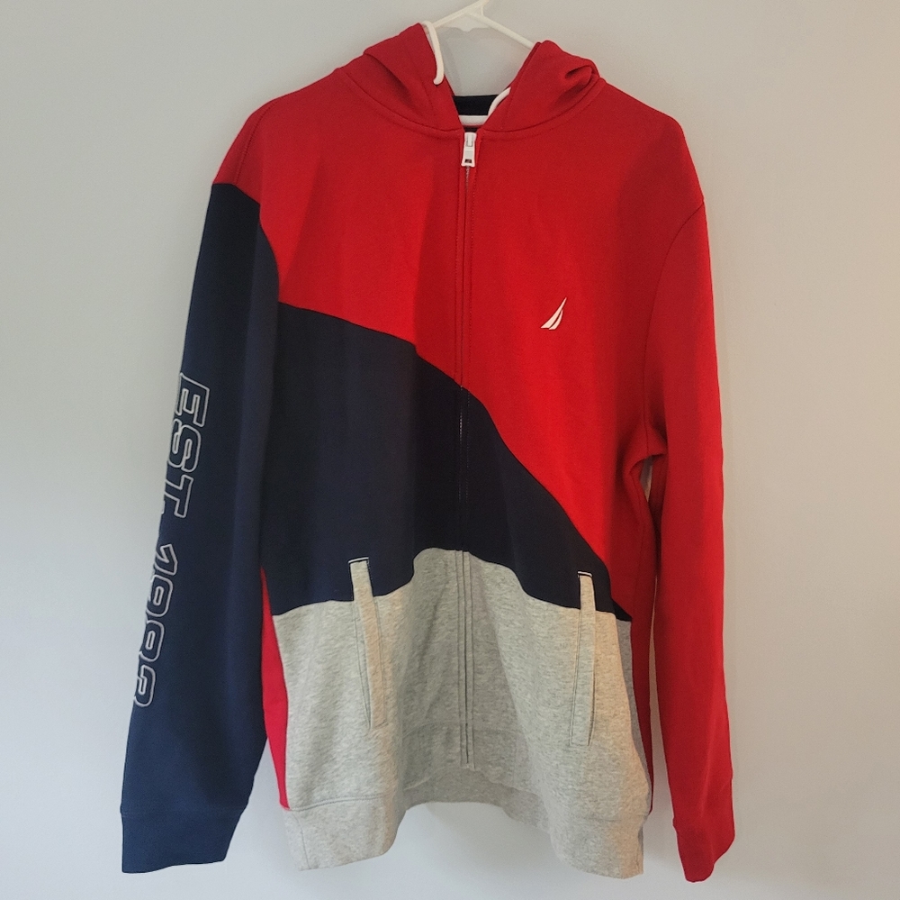 Men's XL Nautica Full zip hooded sweatshirt